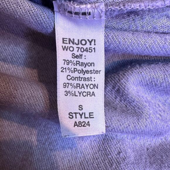 Michael stars velvet galvanized gray slouchy v neck short sleeve blouse small - Picture 9 of 10